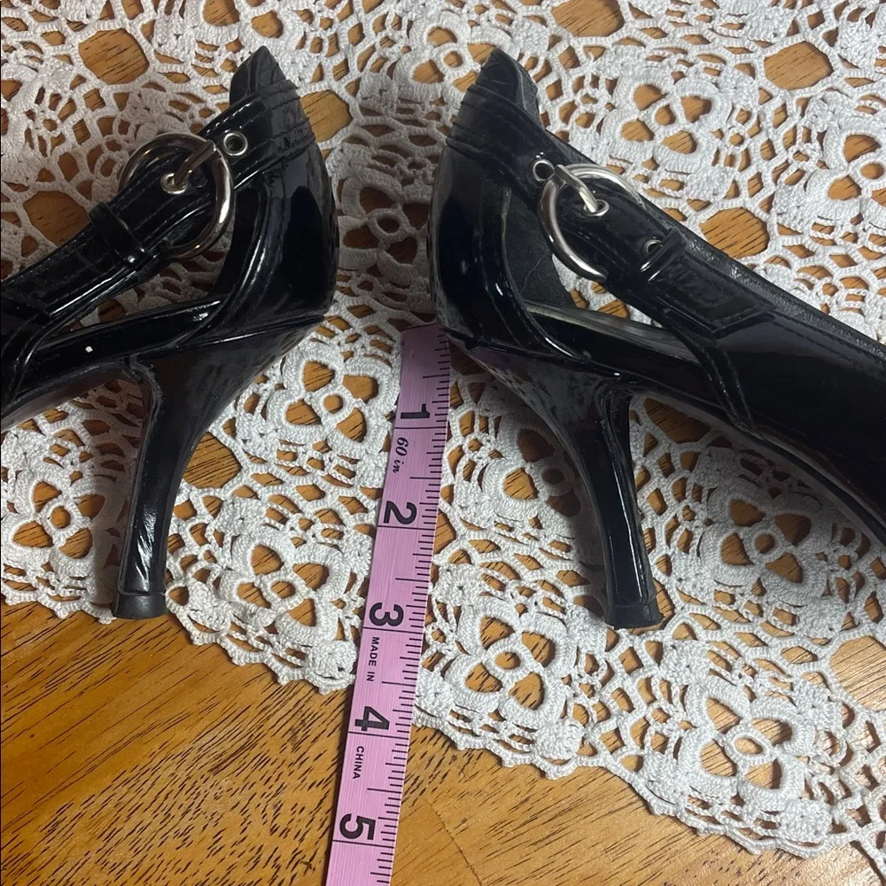 Stuart Weitzman Black Patent Leather Heels - Picture 7 of 8